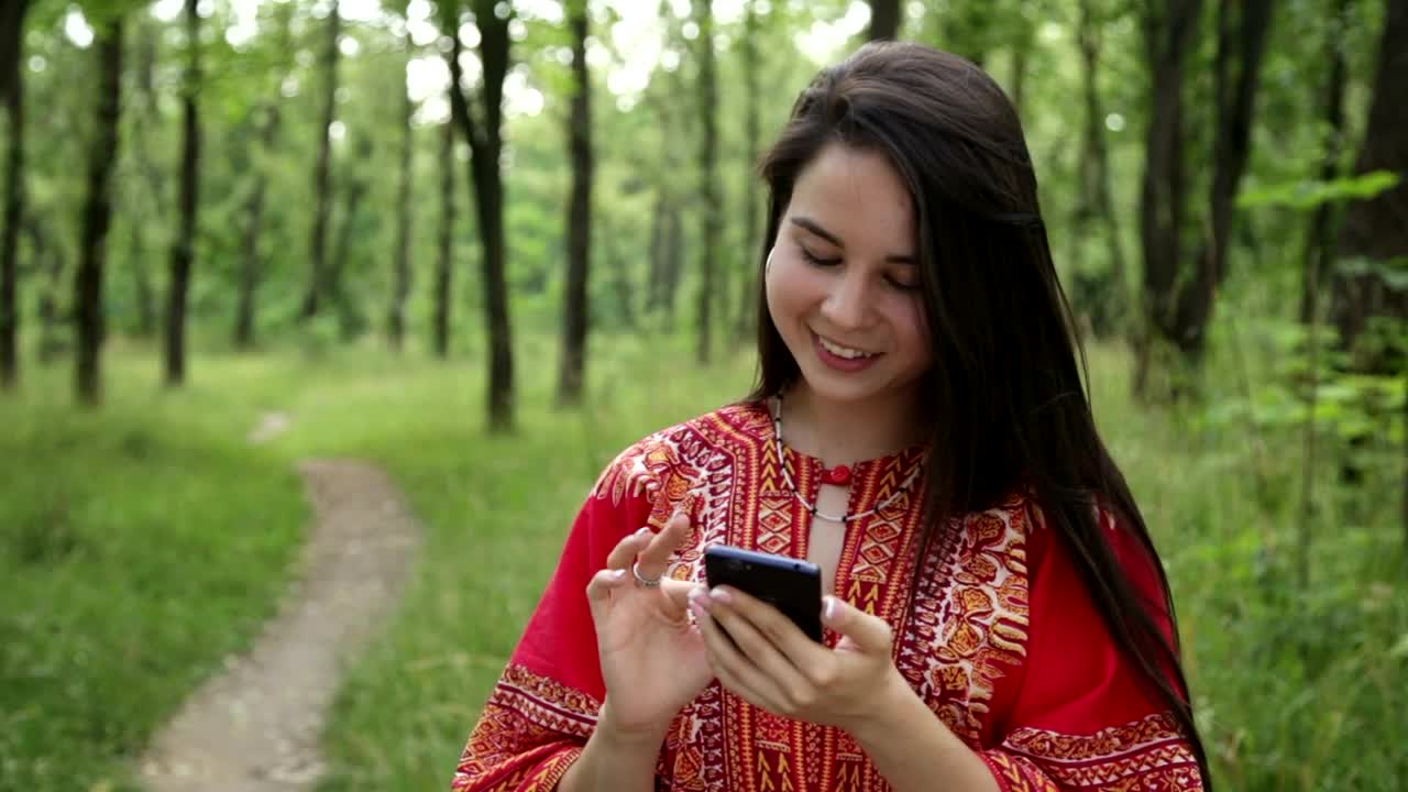 Stock Footage Woman Calling A Friend Outside Live Wallpaper - Free Download