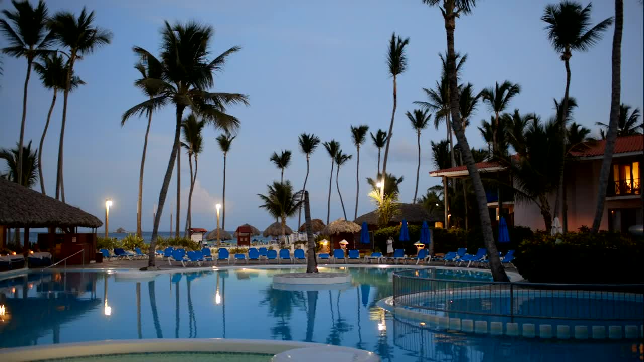Free Video Stock Still Swimming Pool Water At Night Live Wallpaper - Free Download