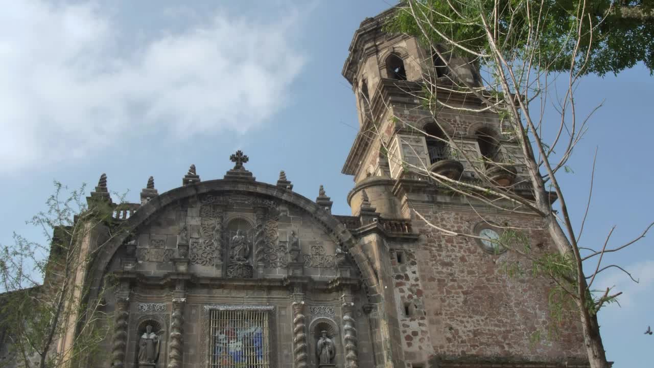 Stock Video Facade Of An Old Church On A Sunny Day Live Wallpaper For PC - Free Download