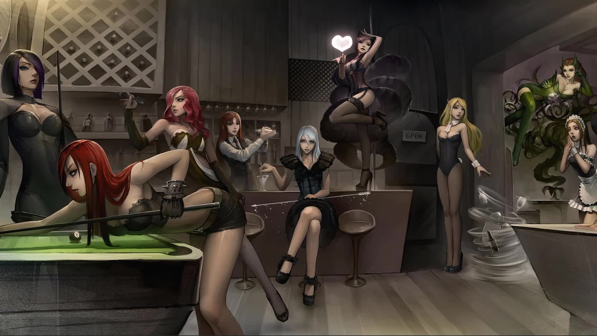 League of Legends Bunch of Girls Live Wallpaper - Free Download