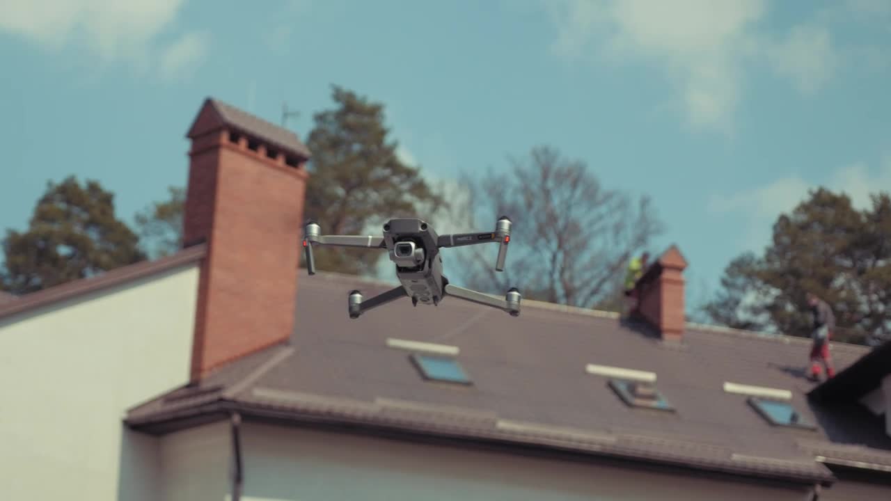 Stock Video Drone Hovering In Front Of A House Live Wallpaper For PC - Free Download