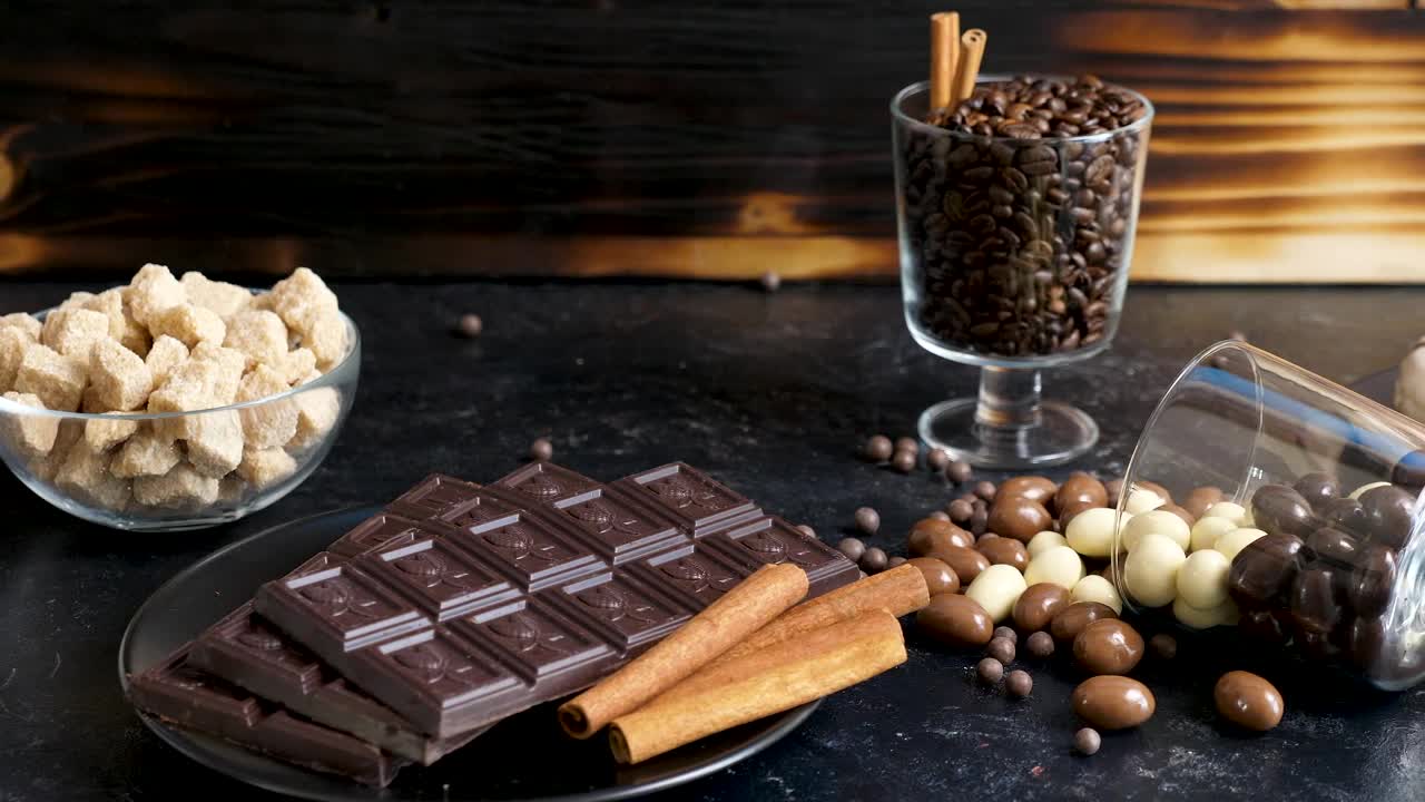 Video Stock Chocolate Display On A Table Live Wallpaper For PC - Free Download