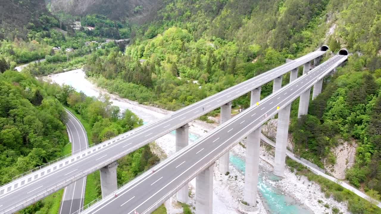 Stock Video Concrete Highway Bridge Ends In A Tunnel Live Wallpaper For PC - Free Download
