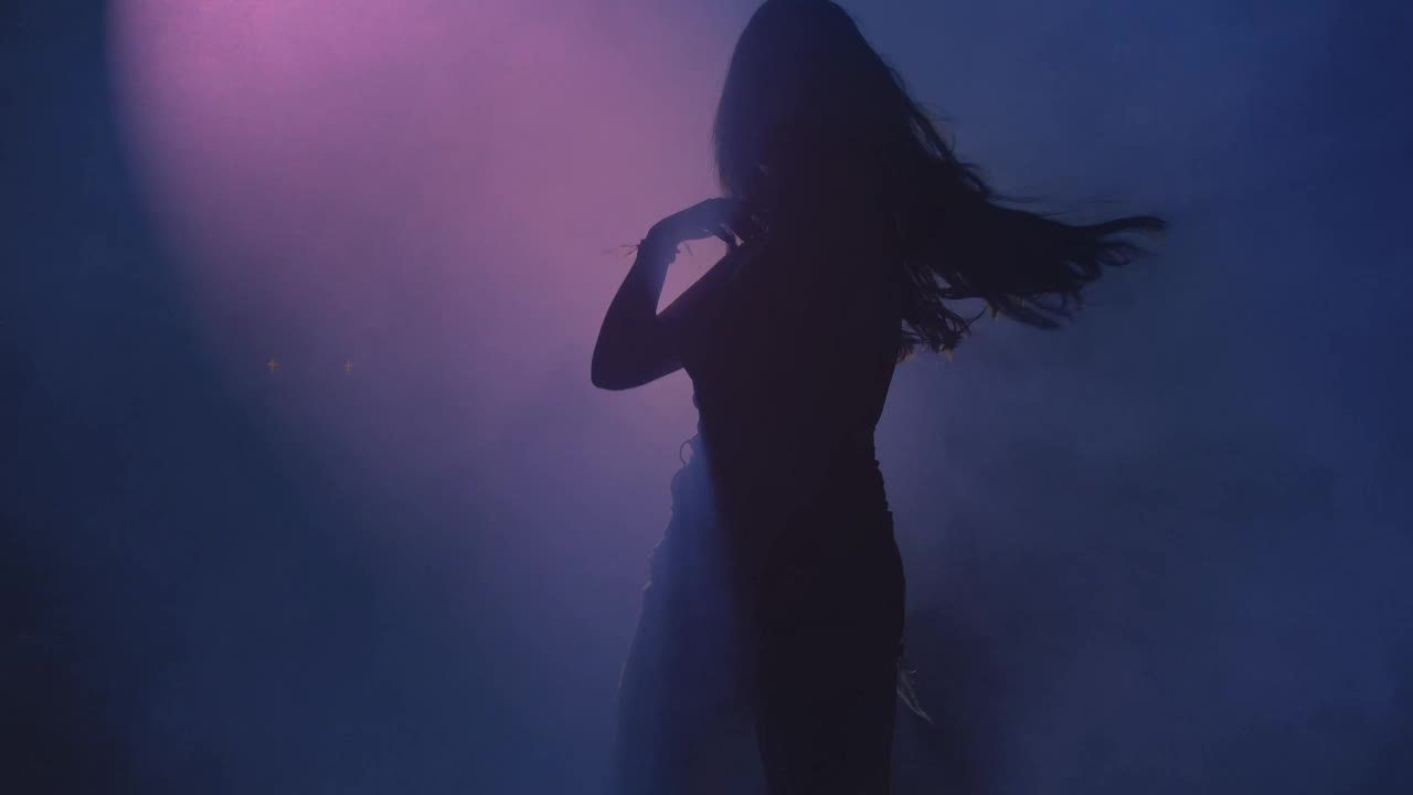 Free Stock Video Woman Dancing Energetically In The Dark Live Wallpaper - Free Download