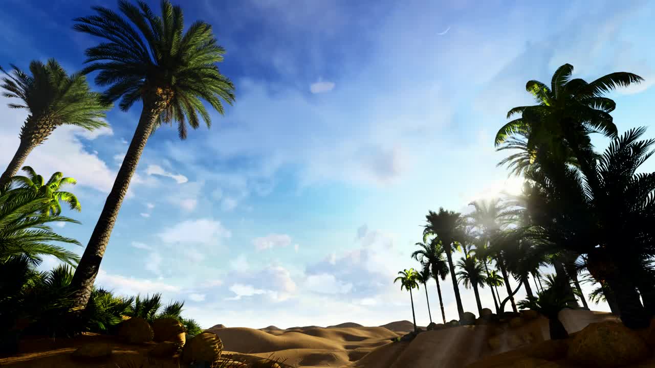 Stock Video Oasis In The Desert Time Lapse Live Wallpaper - Free Download
