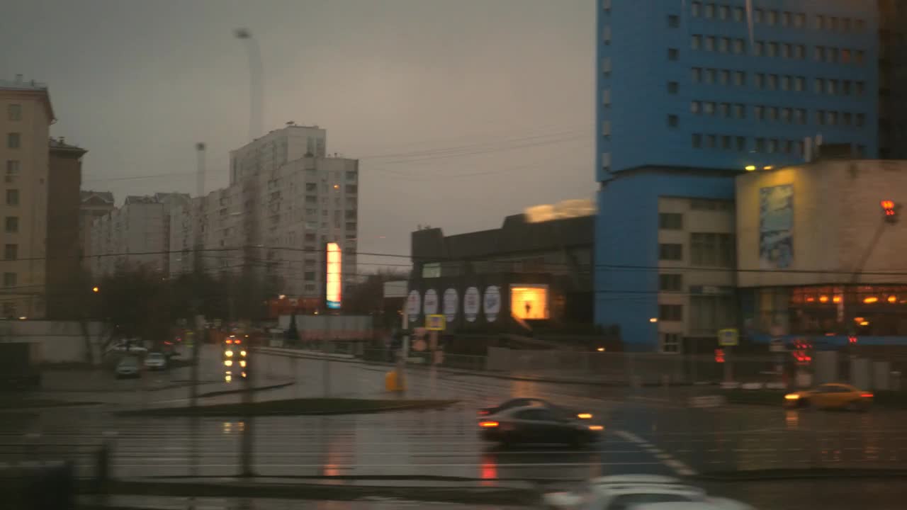 Stock Video Dull Evening In The City Live Wallpaper For PC - Free Download