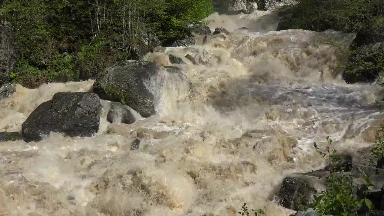 Stock Video Muddy River Rapids And Rocks Live Wallpaper - Free Download