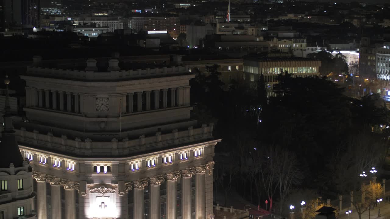 Video Stock Cibeles Square At Night In Madrid Live Wallpaper For PC - Free Download