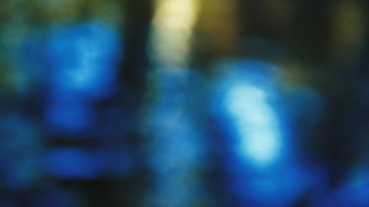 Stock Video Defocused Blue Lights Reflected In Water Live Wallpaper For PC - Free Download