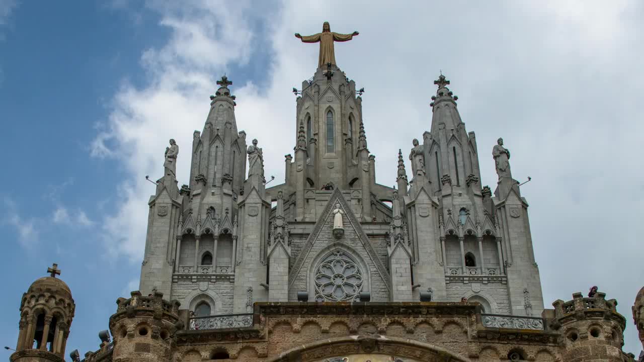 Stock Video Facade Of The Expiatory Temple Of Sagrat Cor In Barcelona Live Wallpaper For PC - Free Download