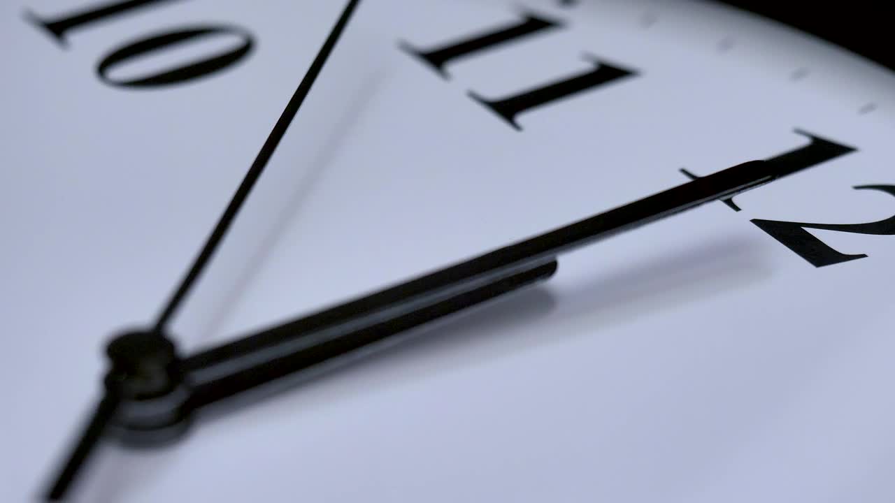 Stock Video Black Analog Clock In A Very Close Shot Live Wallpaper For PC - Free Download
