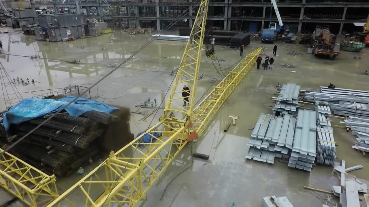 Stock Video Flooded Construction Site Live Wallpaper For PC - Free Download