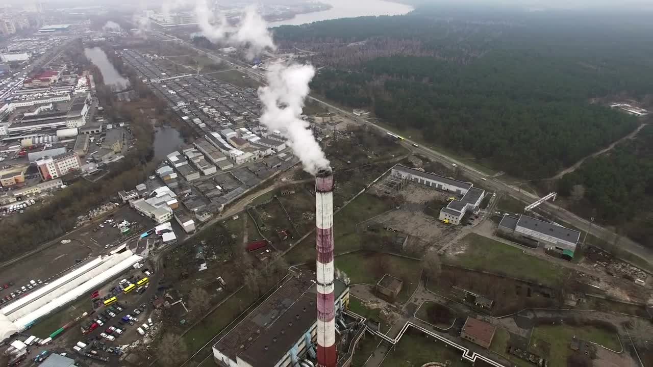 Free Video Stock Smoke Coming Out Of Industrial Tower Live Wallpaper - Free Download