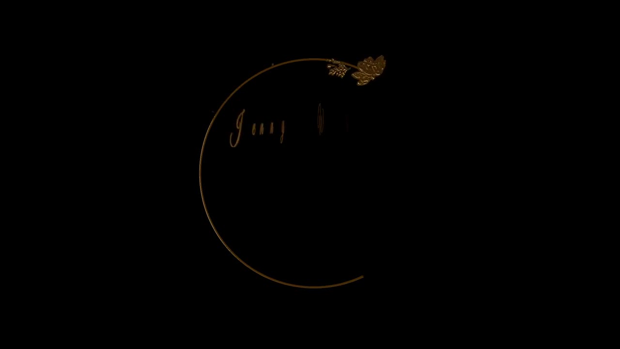 Stock Video Golden Floral Title Live Wallpaper For PC - Free Download