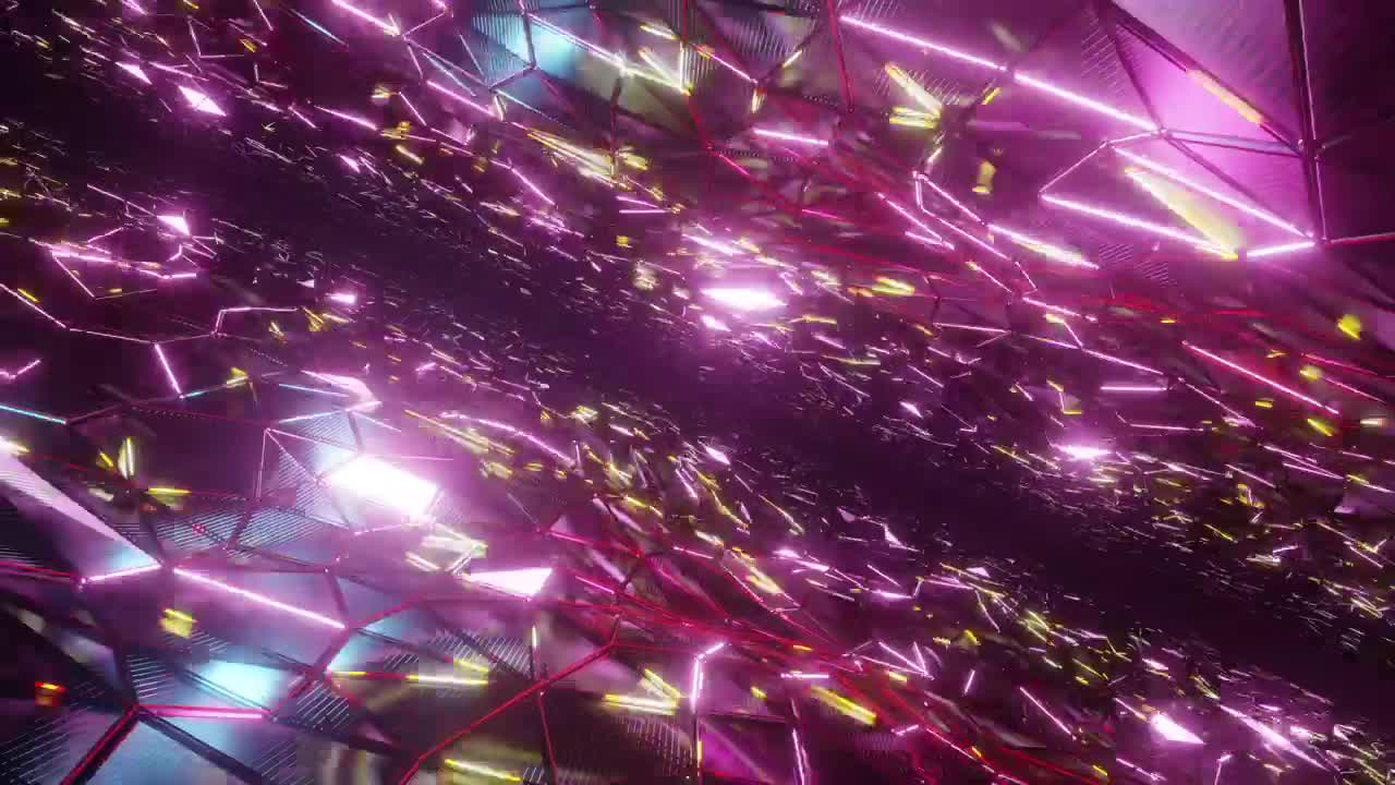 Stock Video Luminous Abstract Crystals Surfaces D Animation Animated Wallpaper - Free Download