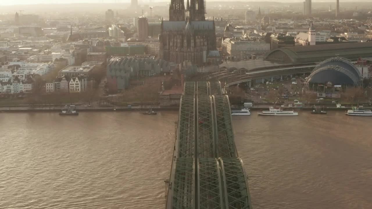 Free Stock Video Revealing The Cathedral Near A River Aerial Shot Live Wallpaper - Free Download
