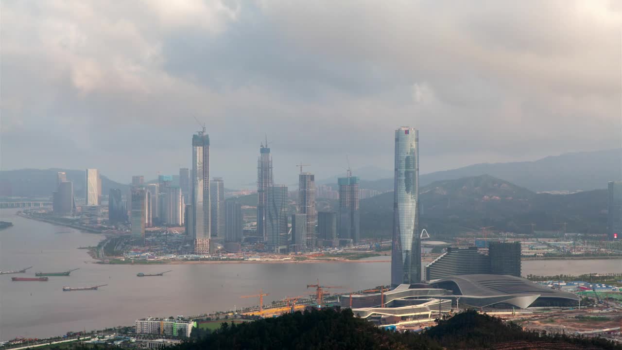 Free Video Stock Skyscrapers In The China And Macau Border Live Wallpaper - Free Download