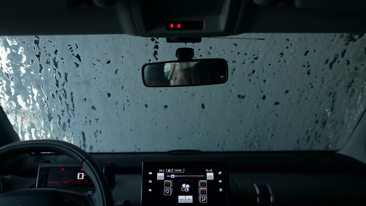 Stock Video Inside An Automatic Car Wash Animated Wallpaper - Free Download