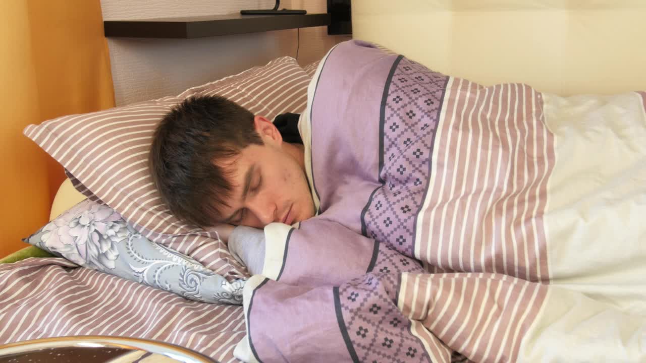 Stock Video Man Waking Up In The Mornin Animated Wallpaper - Free Download