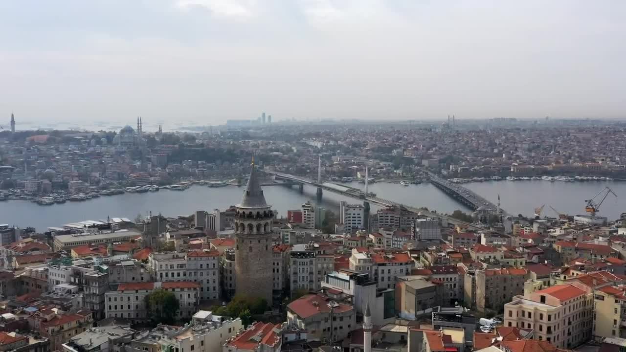 Free Video Stock timelapse around the galata bridge Live Wallpaper - Free Download