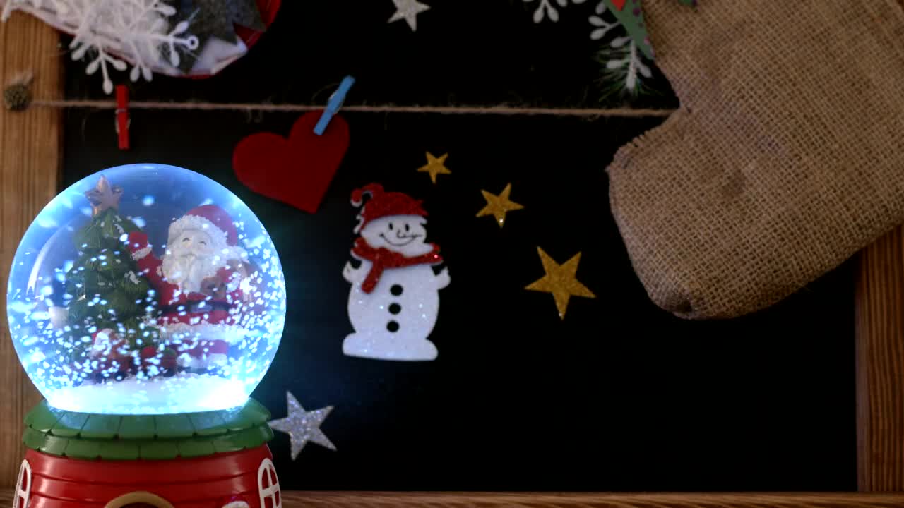 Free Stock Video Santa Claus Christmas Snow Globe Live Wallpaper - Free Download