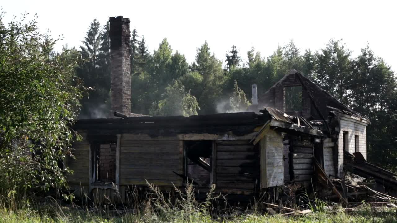 Stock Video Farmhouse Reduced To Ashes Live Wallpaper For PC - Free Download