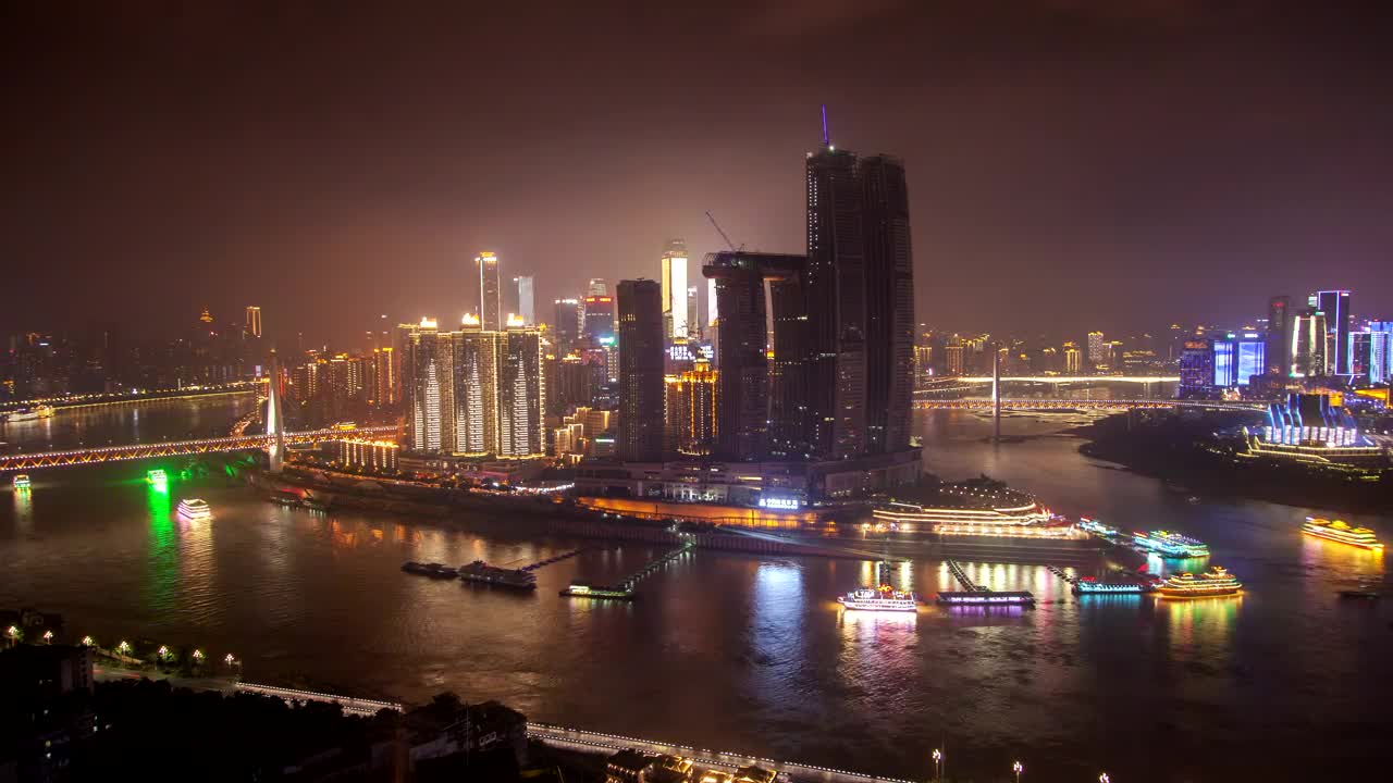 Video Stock Chongqing City Lights And Ferries Traffic Live Wallpaper For PC - Free Download