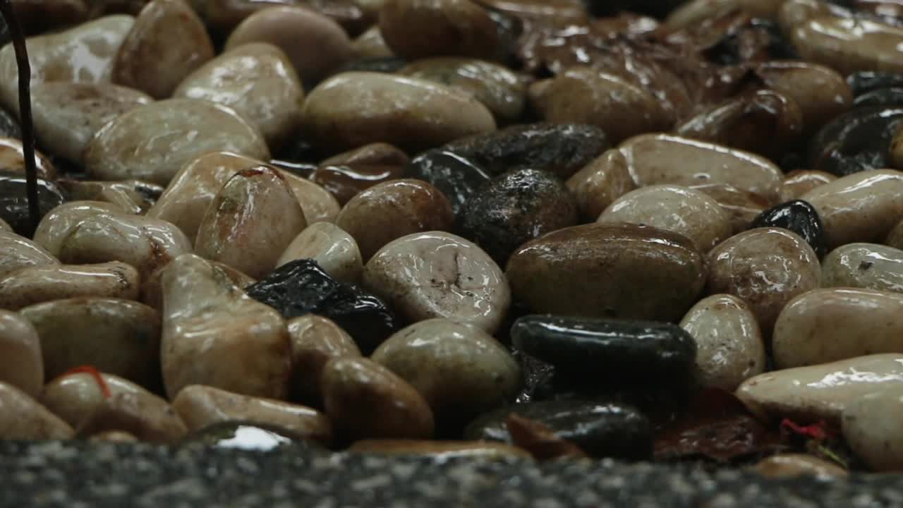 Free Video Stock Smooth Stones Covered In Rain Water Live Wallpaper - Free Download