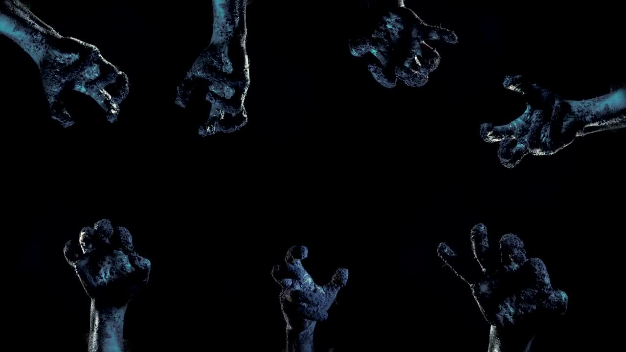 Free Stock Video Zombie Hands In The Dark Title Video Live Wallpaper - Free Download