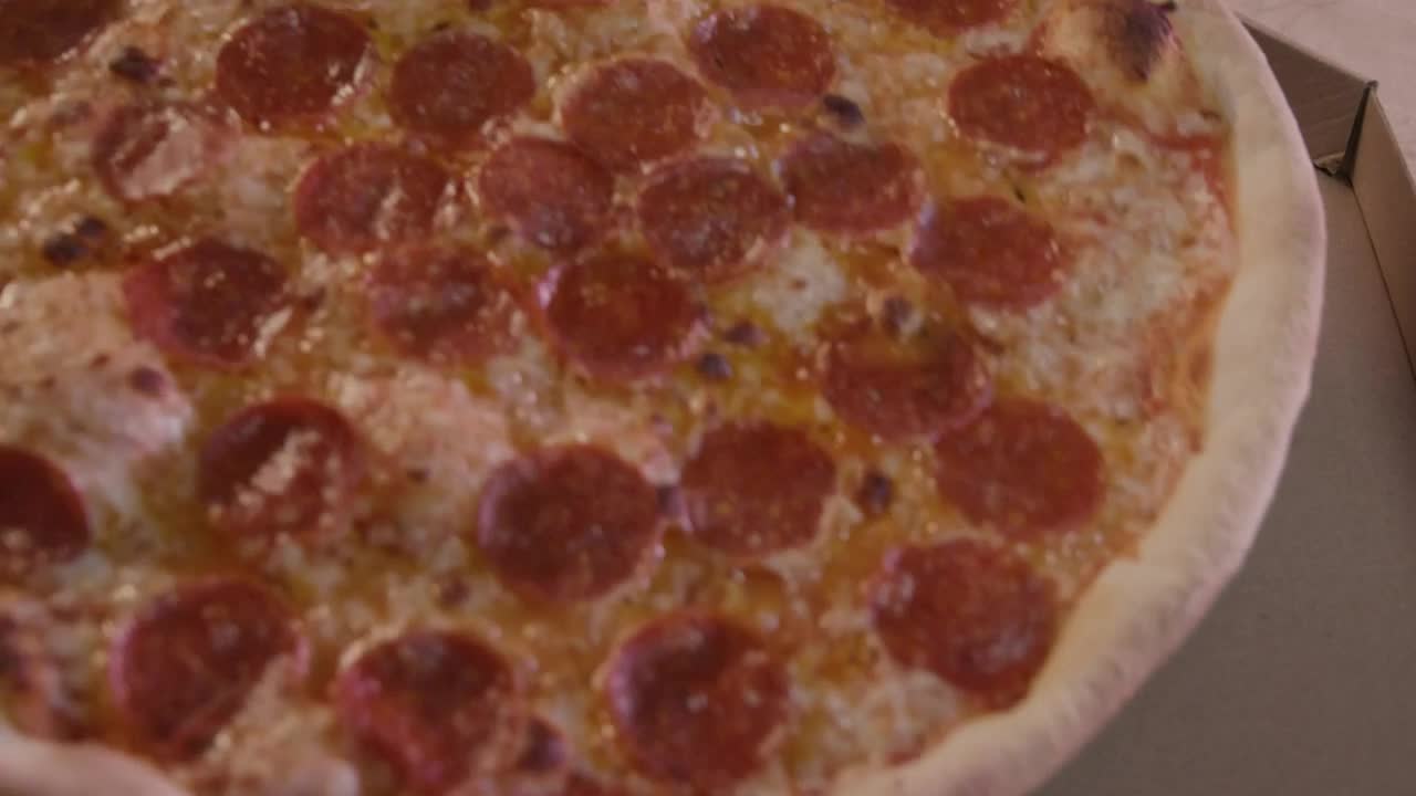 Video Stock Close Up Shot Of A Freshly Made Hot Pizza Live Wallpaper For PC - Free Download