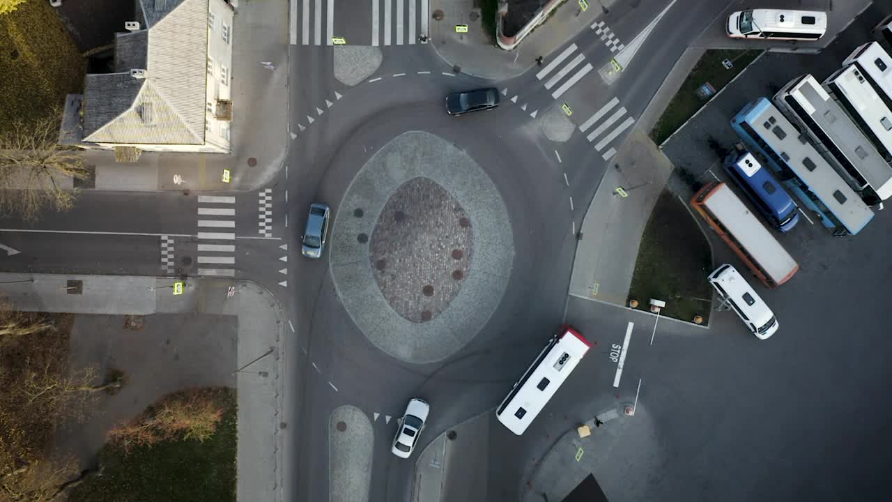 Free Stock Video Roundabout Aerial View Live Wallpaper - Free Download