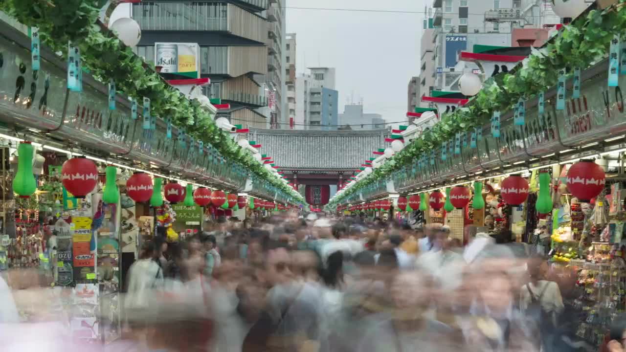 Free Video Stock tokyos busy outdoor market Live Wallpaper - Free Download