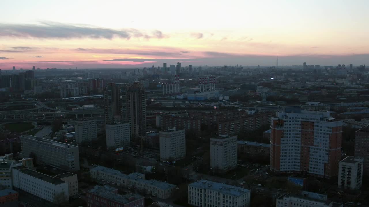 Stock Video Evening Over A Russian City Live Wallpaper For PC - Free Download