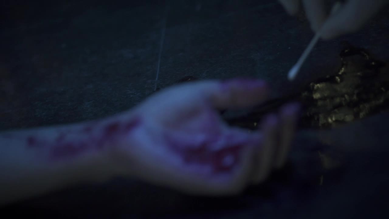 Free Video Stock taking a blood sample at a crime scene Live Wallpaper - Free Download
