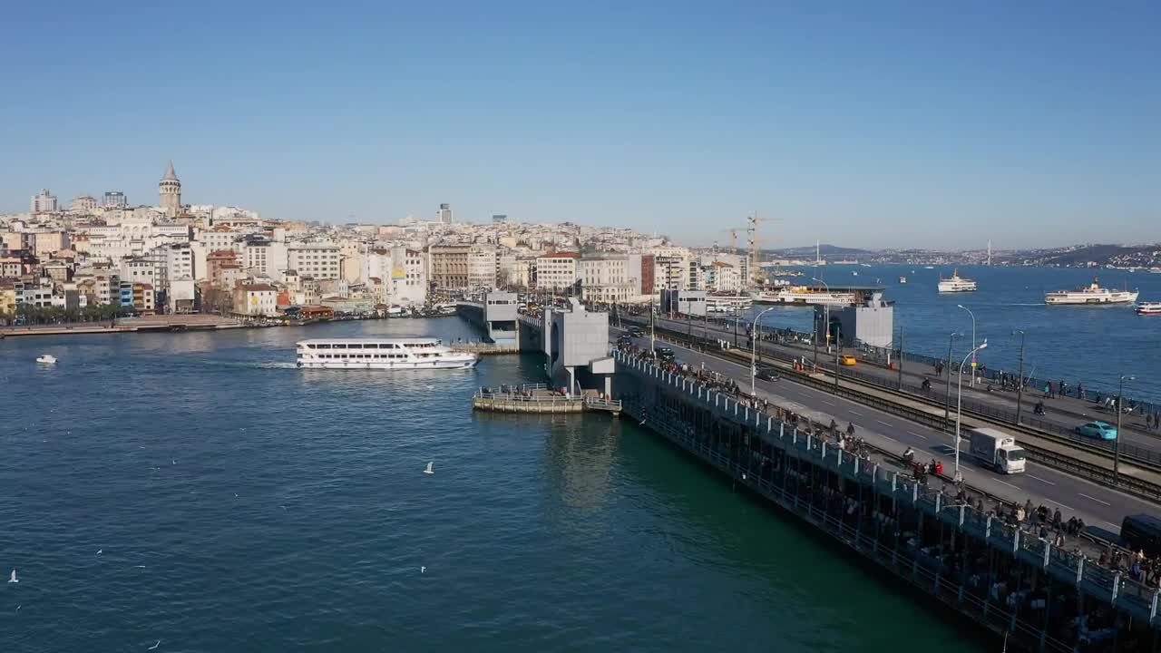 Free Video Stock tour boat travelling under a bridge Live Wallpaper - Free Download