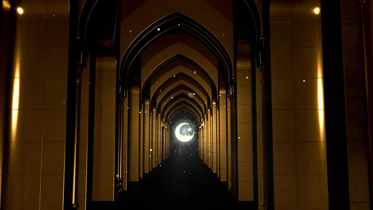 Stock Video Interior Architecture Of A Temple Of Islam Loop Shot Animated Wallpaper - Free Download
