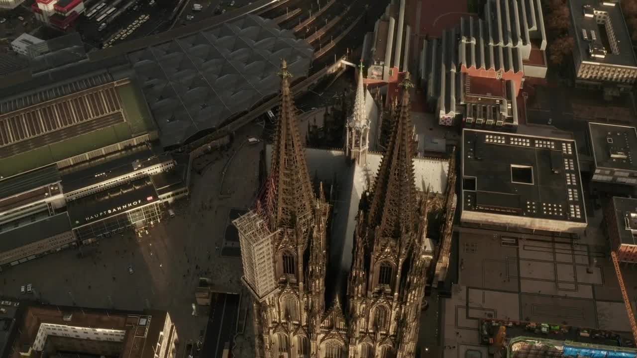 Free Video Stock top view of the architectural design of a cathedral Live Wallpaper - Free Download