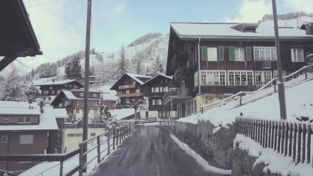 Stock Video European Town During Winter Live Wallpaper For PC - Free Download