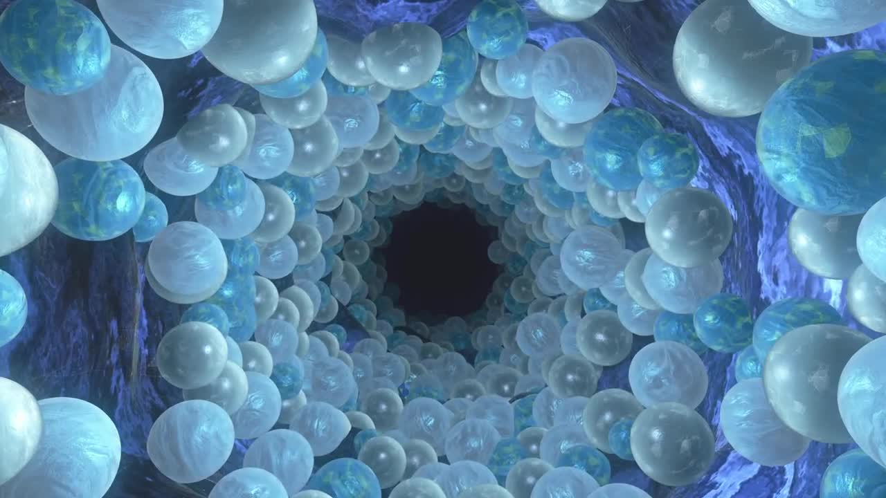 Stock Footage Virtual Tunnel Full Of Spheres Live Wallpaper - Free Download