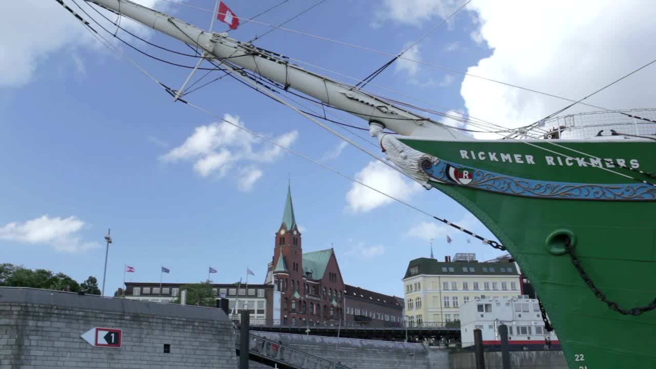 Free Video Stock train heading by a port in hamburg Live Wallpaper - Free Download
