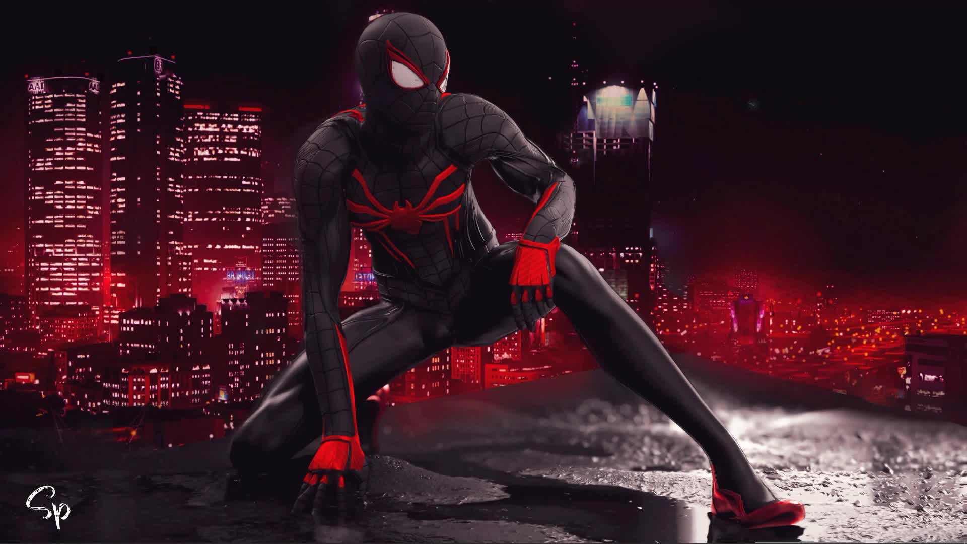 Marvel Spiderman Miles Morales Dark Live Wallpaper - Free Download