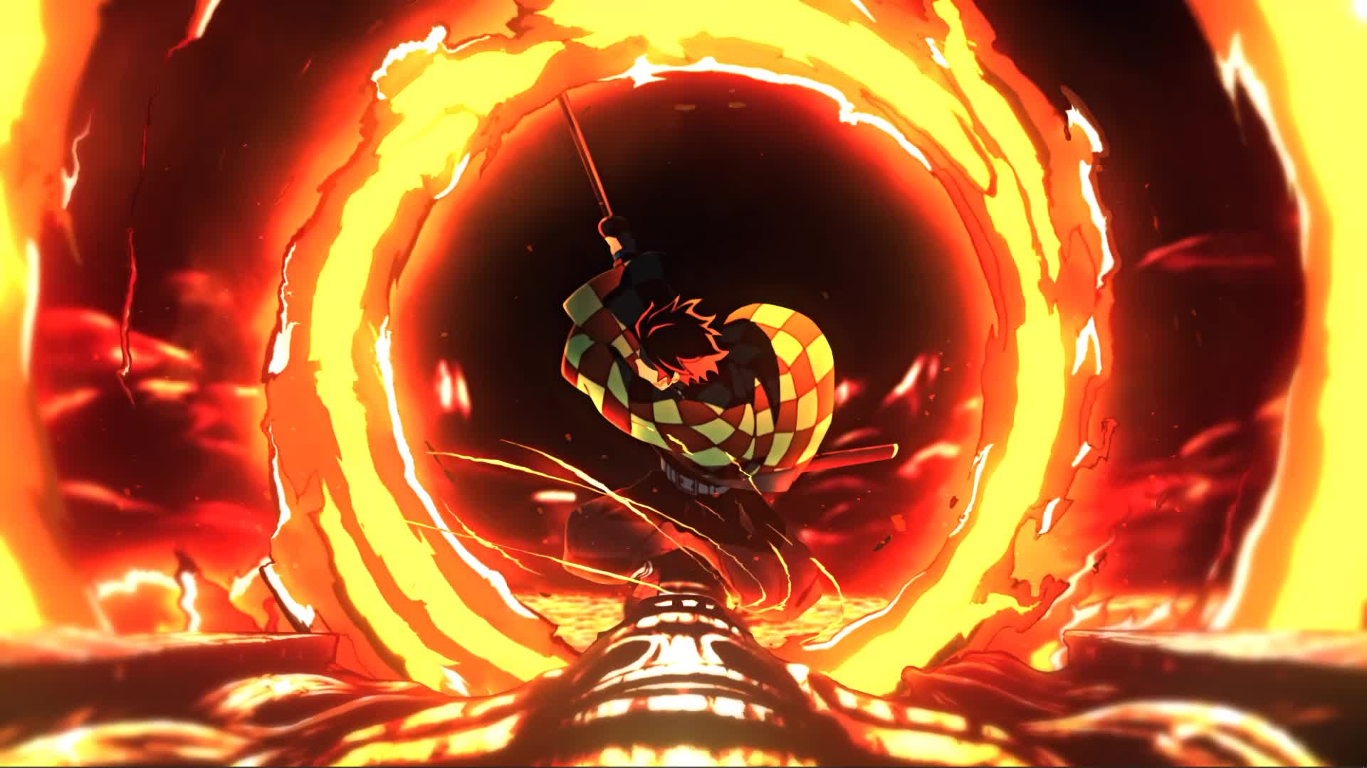 Tanjiro Kamado Hinokami Kagura Anime Live Wallpaper - Free Download