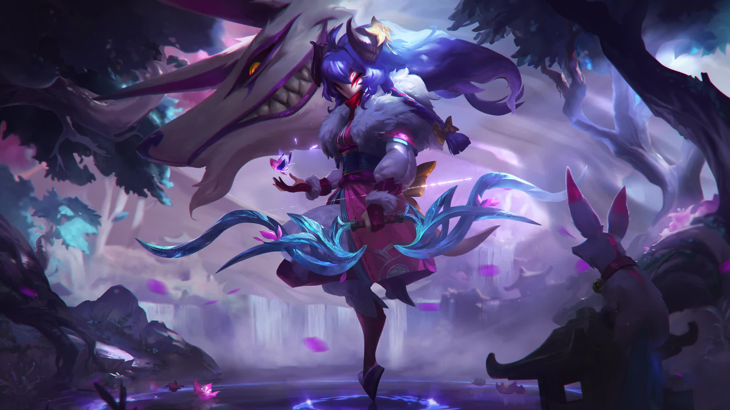 League of Legends Spirit Blossom Kindred Animated Desktop - Free Download