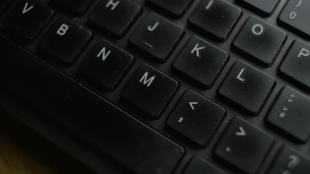 Stock Video Black Keyboard Close Up Live Wallpaper For PC - Free Download
