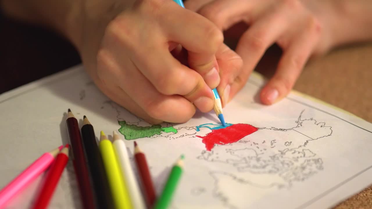 Stock Video Coloring A World Map Live Wallpaper For PC - Free Download