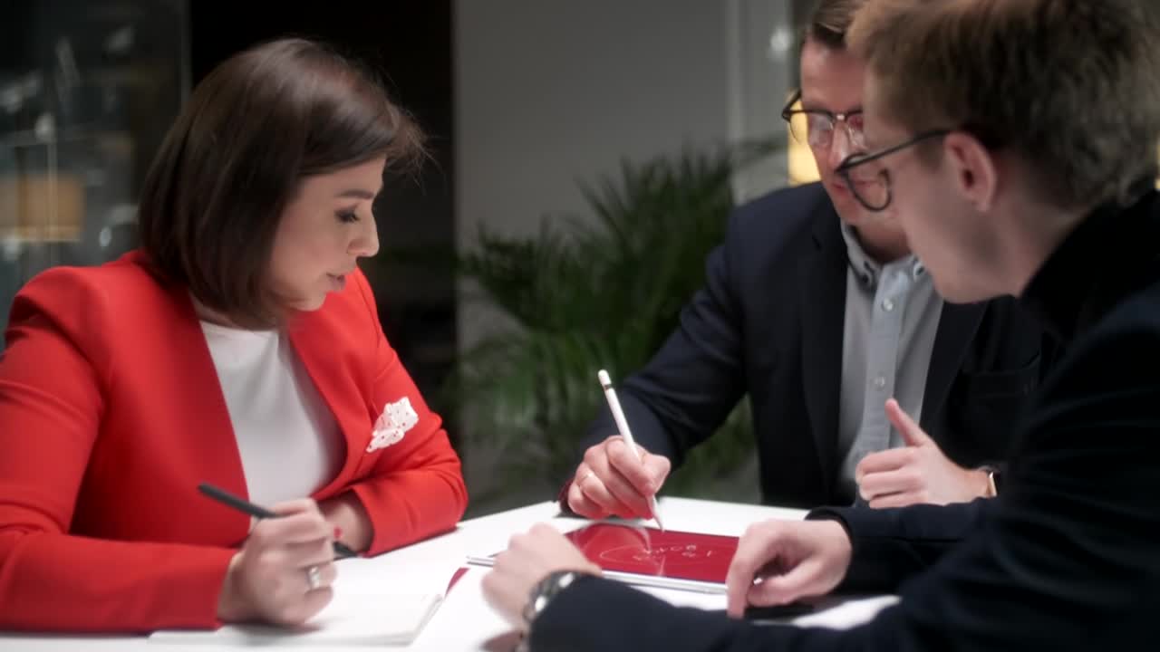 Stock Video Colleagues Talking At A Job Strategy Meeting Live Wallpaper For PC - Free Download