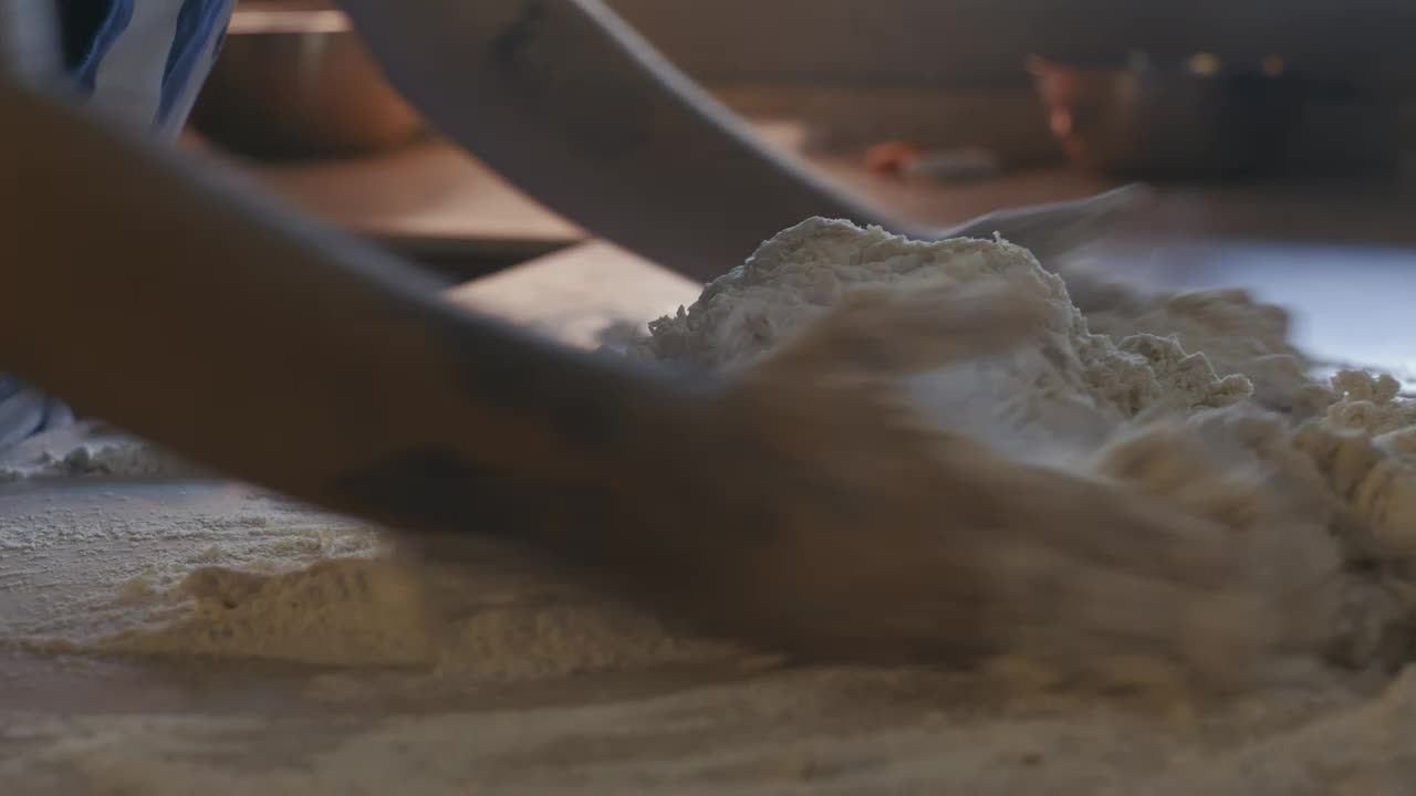Stock Video Hands Of A Cook Making A Dough For A Pizza Animated Wallpaper - Free Download