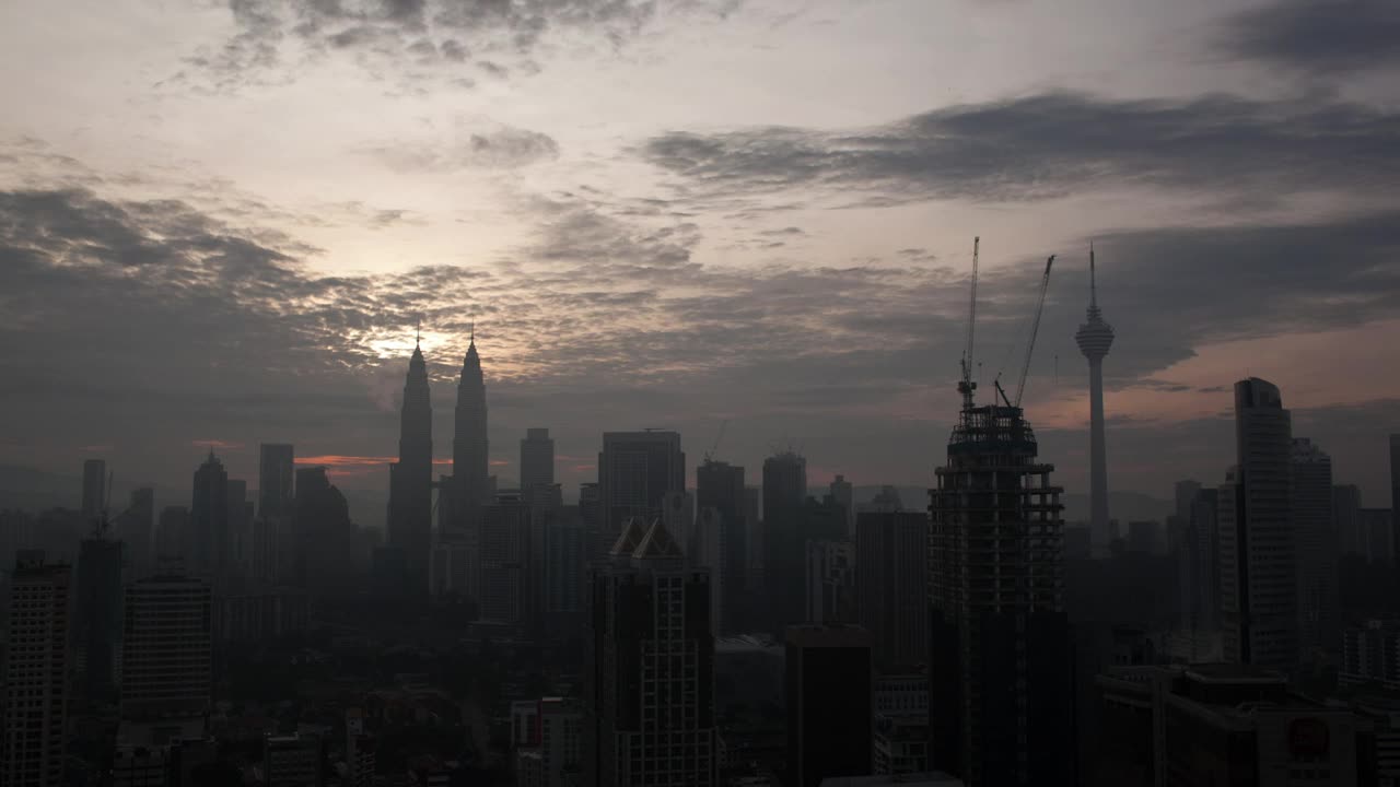 Stock Video Dark Skyline Of Kuala Lumpur Live Wallpaper For PC - Free Download