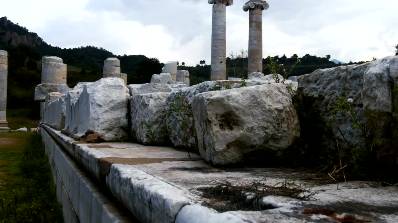 Free Stock Video Ruins Of The Temple Of Artemis At Sardes Lydia Live Wallpaper - Free Download