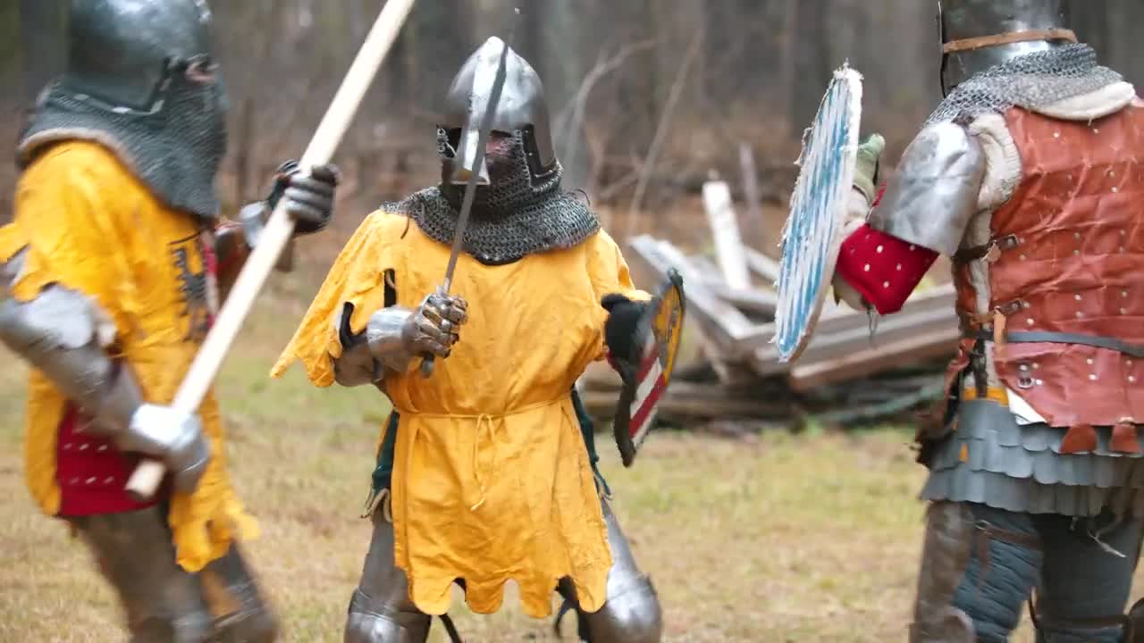 Stock Video Knights With Swords Battling Animated Wallpaper - Free Download